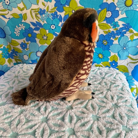 Vintage Wild Republic K&M Toys Great Horned Owl stuffed animal realistic - Picture 4 of 10